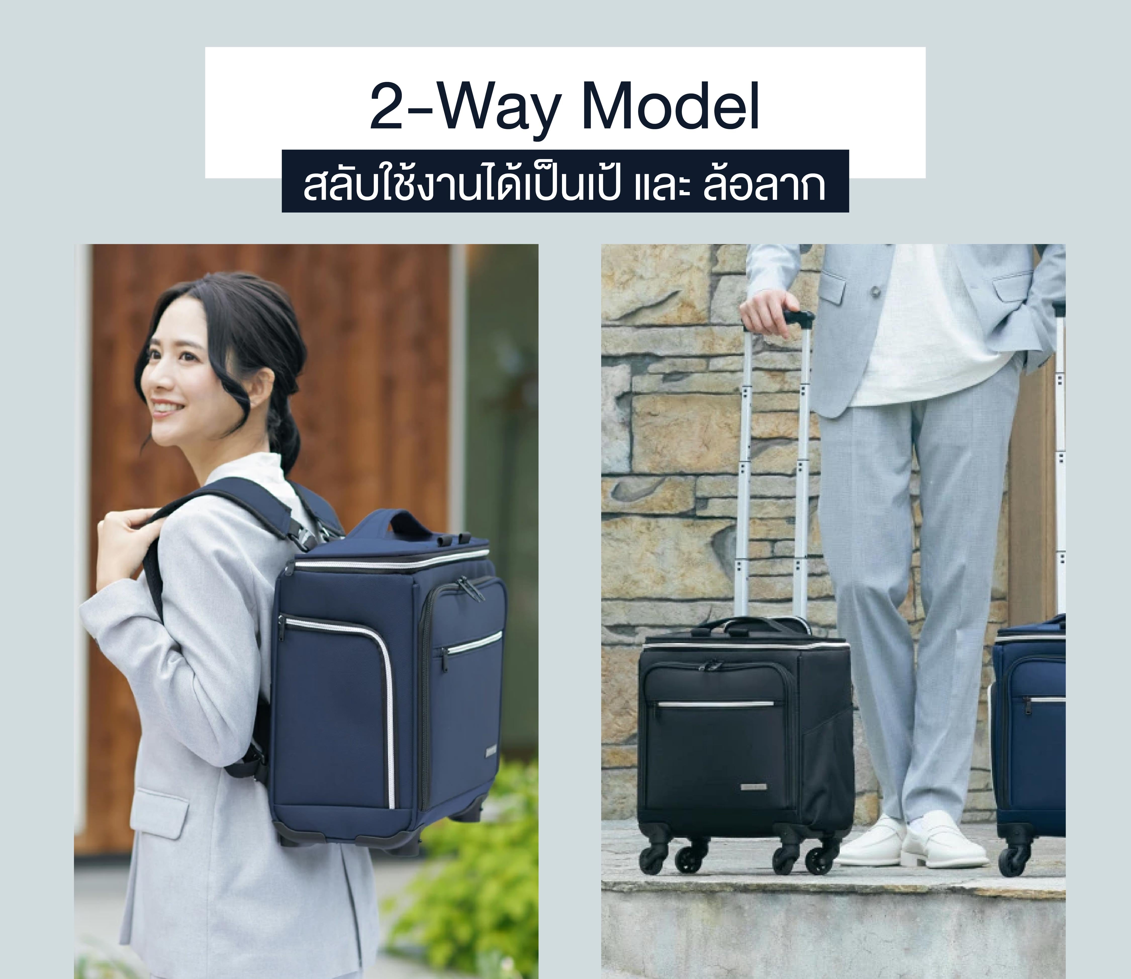 กระเป๋าเดินทางผ้า 14 นิ้ว LEGEND WALKER รุ่น ALES 4052 สีน้ำเงินกรมท่า_3